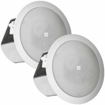 (2) JBL Professional Control 12C/T Compact Ceiling Loudspeakers (White)