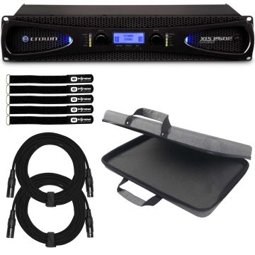 Crown XLS 2502 Two-channel 775W Power Amplifier with Controller Case