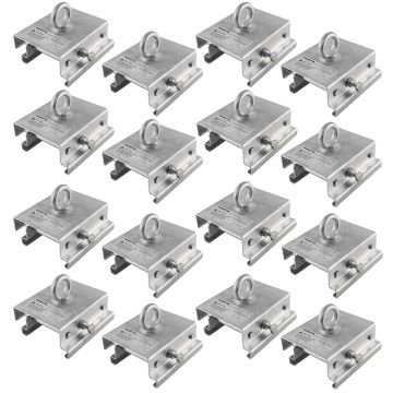 (16) Trusst CT-TENT Adjustable Tent Clamps for Clear Span Tents using Keder Grooved Beams