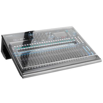Decksaver Allen and Heath QU-24 Smoked/Clear Console Cover [DSP-PC-QU24]