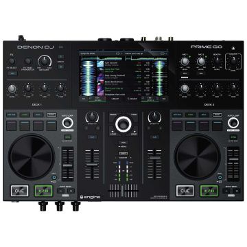 Denon DJ PRIME GO 2-Deck Rechargeable Smart DJ Console with 7-inch Touchscreen - Store Demo