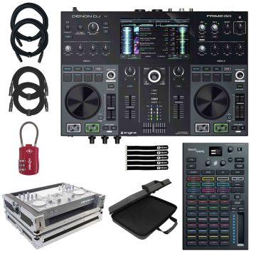 Denon DJ PRIME GO Console with Lighting Controller & Flight Case