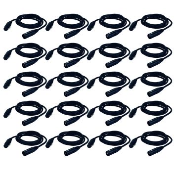 20 Pack DMX10 - 10FT DMX Cables