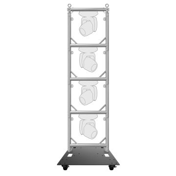 Global Truss Modular Lighting Quick Grid Section for Moving Heads Quad Package