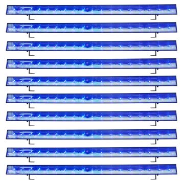 (10) American DJ ECO UV Bar DMX Black Lights