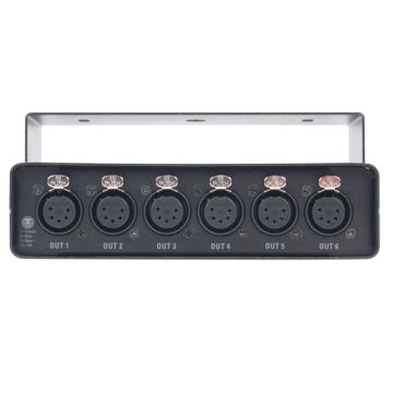 Elation Professional RDMX6S RDM E1.20 Compliant 6-way RDM/DMX Data Splitter