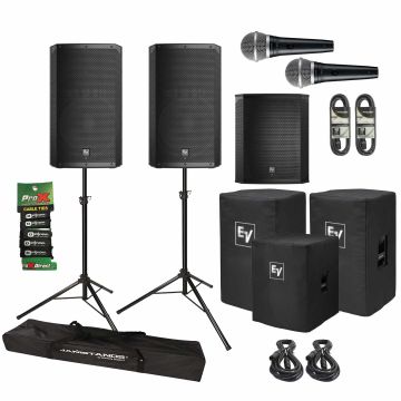 Electro-Voice ELX200-15P 15" 2-Way Powered Speakers & ELX200-18SP 18" Subwoofer Package