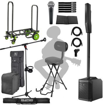 Electro-Voice EVOLVE 30M Black Column System with Shure Microphone