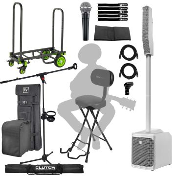 Electro-Voice EVOLVE 30M White Column System with Shure Microphone