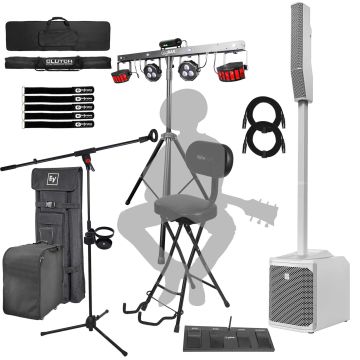Electro-Voice EVOLVE 30M White System with Chauvet DJ Light System
