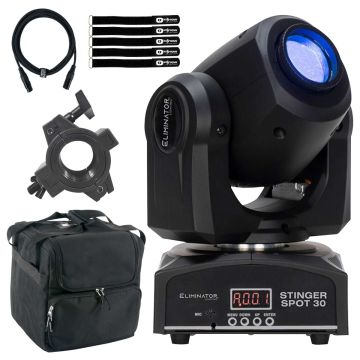 Eliminator Lighting STINGER-SPOT-30 Mini Moving Head with Fixture Case