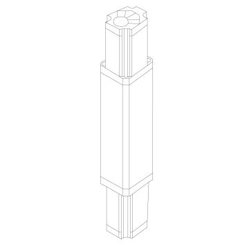 Electro-Voice EVOLVE50-PL-SB Column Speaker Pole (white)