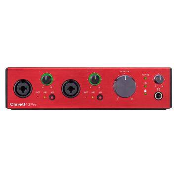 Focusrite Clarett+ 2Pre 10-In / 4-Out USB Audio Interface Front