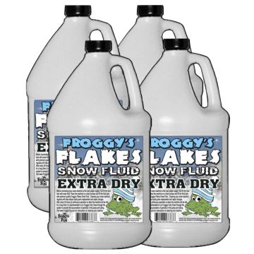 Froggys Fog SN-EX-4 Extra Dry Outdoor Formula Snow Juice Machine Fluid (4 Gallon Case)