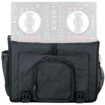 Gator Cases G-CLUB CONTROL DJ Controller 19" Messenger Bag with pioneer controller