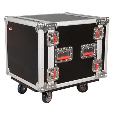 Gator Cases G-TOUR 10U CAST G-Tour Series 10U Standard Road Rack Case with Fixed Casters