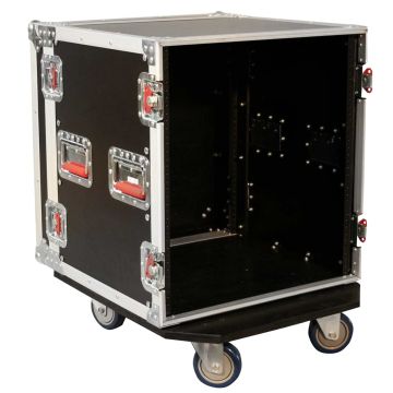 Gator Cases G-TOUR 12U CAST G-Tour Series 12U Standard Road Rack Case with Fixed Casters