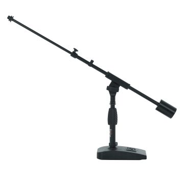 Gator Frameworks GFW-MIC-0822 Telescoping Boom Microphone Stand for Desktop, Bass Drum, & Amplifiers