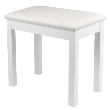Gator Frameworks Traditional Wooden Piano Bench in White