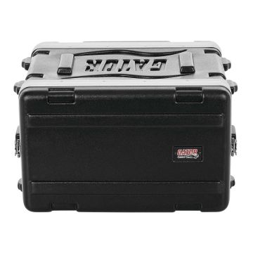 Gator Cases GR-6S Standard Molded 6U Shallow PE Audio Rack Case