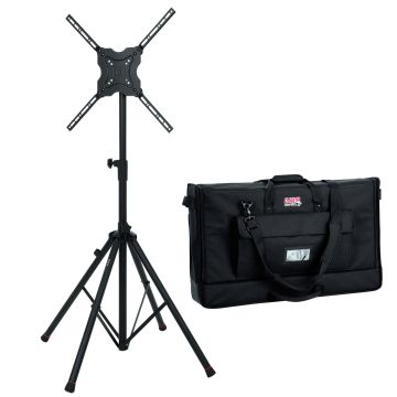 Gator Frameworks GFW-AV-LCD-15 Standard Quad Legged LCD/LED Stand with Padded LCD Bag Package