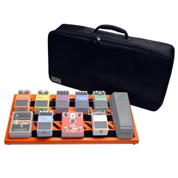 Gator Cases GPB-BAK-OR Large Orange Aluminum Pedal Board with Carry Bag