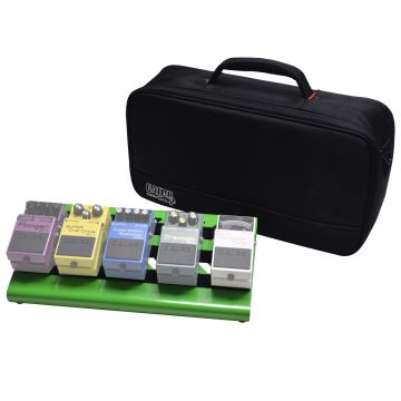 Gator Cases GPB-LAK-GR Small Green Aluminum Pedal Board with Carry Bag