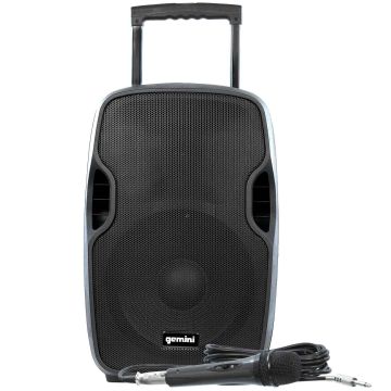 Gemini DJ AS-12TOGO 12" Active Battery Powered Loudspeaker with Bluetooth