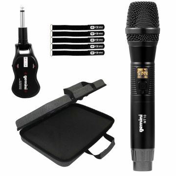 Gemini GMU-M100 Single Channel UHF Metal Microphone with EVA Case