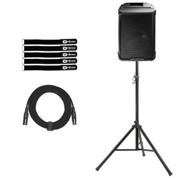 Gemini GPSS-650 6.5" Active Bluetooth PA Speaker with Tripod Stand