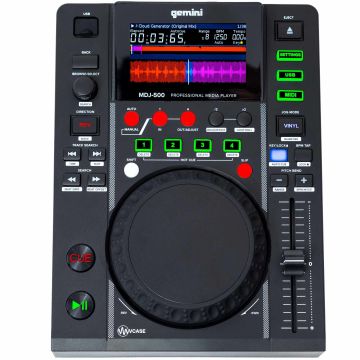 Gemini MDJ-500 Professional USB Media Player and MIDI Controller