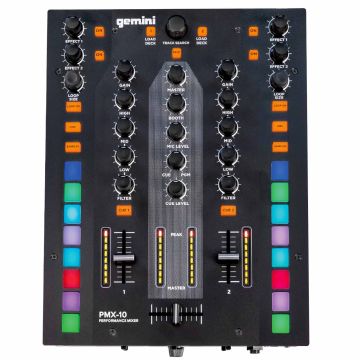 Gemini PMX-10 2-Channel Combat-Ready Performance Digital Mixer