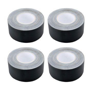 (4) Hosa Technology GFT-450BK BULK Black Gaffer Tape 3 inch x 60 Yard Rolls