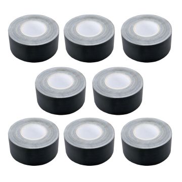 (8) Hosa Technology GFT-450BK BULK Black Gaffer Tape 3” x 60 Yard Rolls