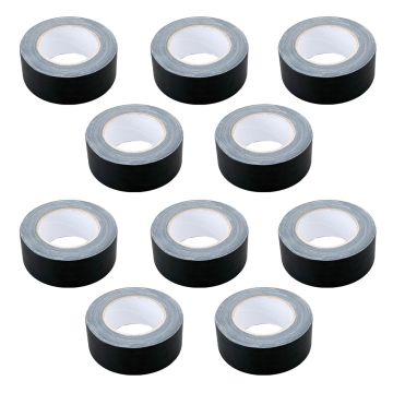 (10) Hosa Technology Black Gaffer Tape 2" x 30 Yard Rolls small image