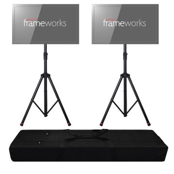 Gator Cases GFW-AV-LCD-2 Deluxe Tripod LCD/LED Stand Duo Bundle