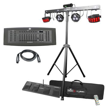Chauvet DJ GigBAR 2 4-in-1 Complete Effect Light System with DMX Controller Package