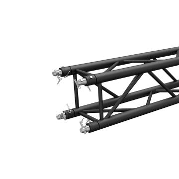 Global Truss 3.28FT (1.0m) Matte Black Powder Coat Square Segment [SQ-4110-BLK] Close-Up