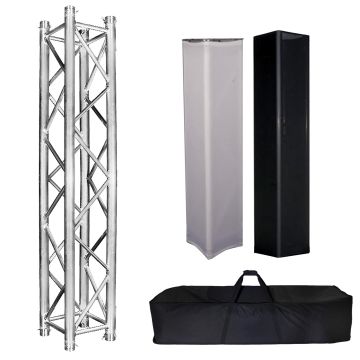 Global Truss SQ-4113 8.20FT Segment with Black & White Truss Covers