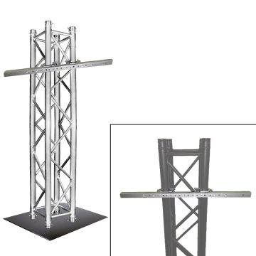 Global Truss 4.92FT Square Segment [SQ-4111] with TV Truss Mount Package