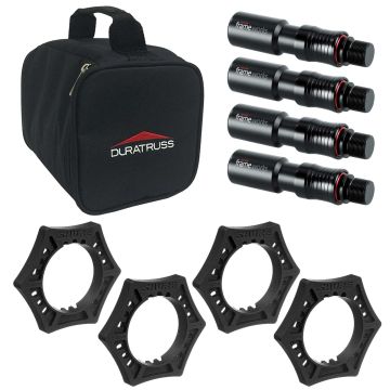 Global Truss CPC Pak Truss Accessory Pouch with Microphone Anti Roll Devices and Quick Release Attachments Package