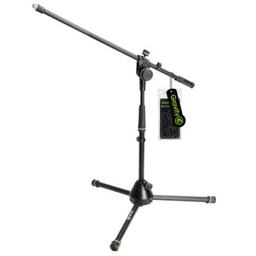 Gravity Stands MS 4221 B Short Microphone Stand with Adjustment Boom