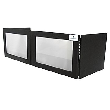 Grundorf GS-LSW1646TB Black Carpet Table Top White Lycra DJ Facade
