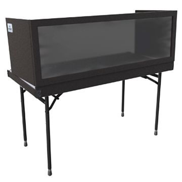 Grundorf BB-48LSBB Beat Booth 48" Table & Black Lycra Tabletop DJ Facade Package small image
