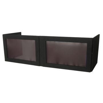 Grundorf GS-LSB1646T 16" x 46" G-Screen Table Top Black Lycra LED DJ Facade small image