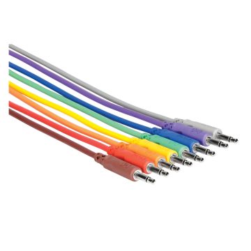 Hosa CMM-890 3FT Multi-color Unbalanced Patch Cables (8-pack)