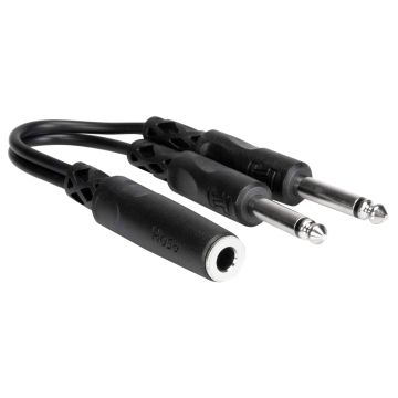 Hosa YPP-106 1/4 in TSF to 1/4 in TS Y Cable