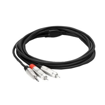 Hosa Technology HMR-010Y 10FT REAN 3.5 mm TRS to Dual RCA Pro Stereo Breakout Cable