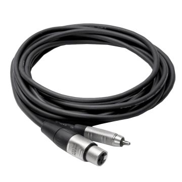 Hosa HXR-005 5FT REAN XLR3F to RCA Pro Unbalanced Interconnect Cable