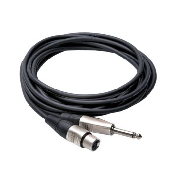 Hosa HXP-005 5' REAN XLR3 Female to 1/4' TS Pro Unbalanced Interconnect Cable